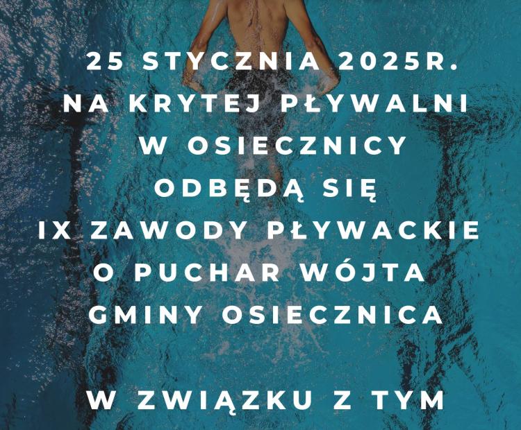 IX ZAWODY PŁYWACKIE O PUCHAR WÓJTA GMINY OSIECZNICA