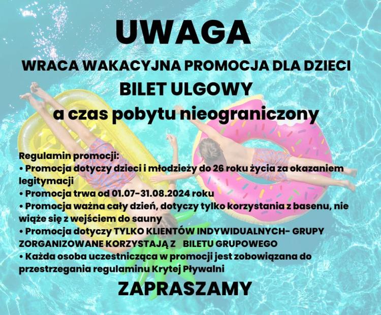 WAKACYJNA PROMOCJA DLA DZIECI